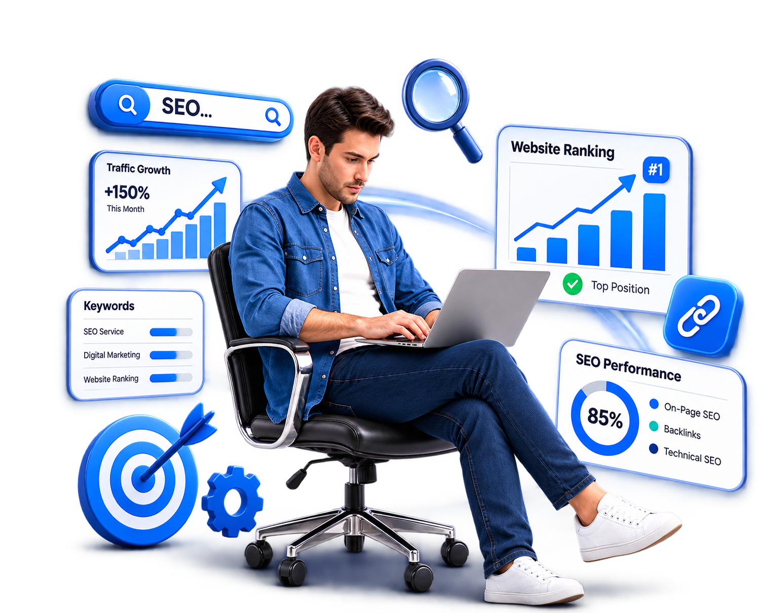 SEO Reporting Services Illustration
